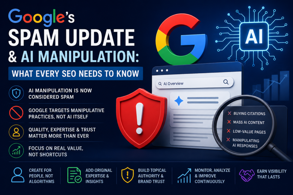 Google Spam Update targeting AI manipulation and modern SEO strategies